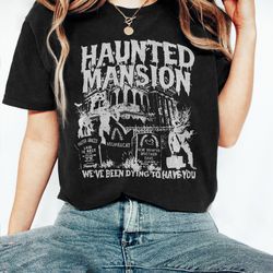 haunted mansion vintage shirt, disney the haunted mansion shirt, retro disney halloween shirt, halloween matching shirt,
