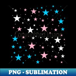 Trans Stars - PNG Transparent Sublimation Design - Perfect for Personalization
