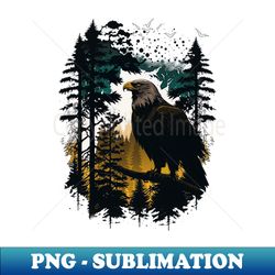 Nature Eagle - PNG Transparent Digital Download File for Sublimation - Perfect for Sublimation Mastery
