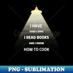 Looks Books Cook - Aesthetic Sublimation Digital File - Stunning Sublimation Graphics