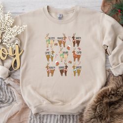 christmas reindeer sweatshirt, reindeer rudolph shirt, santa klaus reindeer hoodie, believe shirt, christmas spirit swea