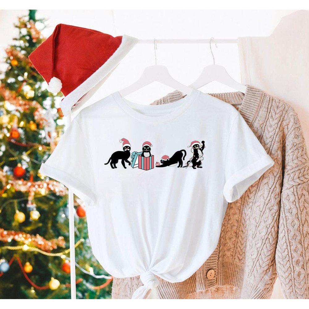 Christmas Shirt, Christmas Cat Shirt, Christmas Shirt, Meowy Christmas Shirt, Cat Lover Shirt, Merry Christmas Shirt, Gift For Christmas Tee.jpg