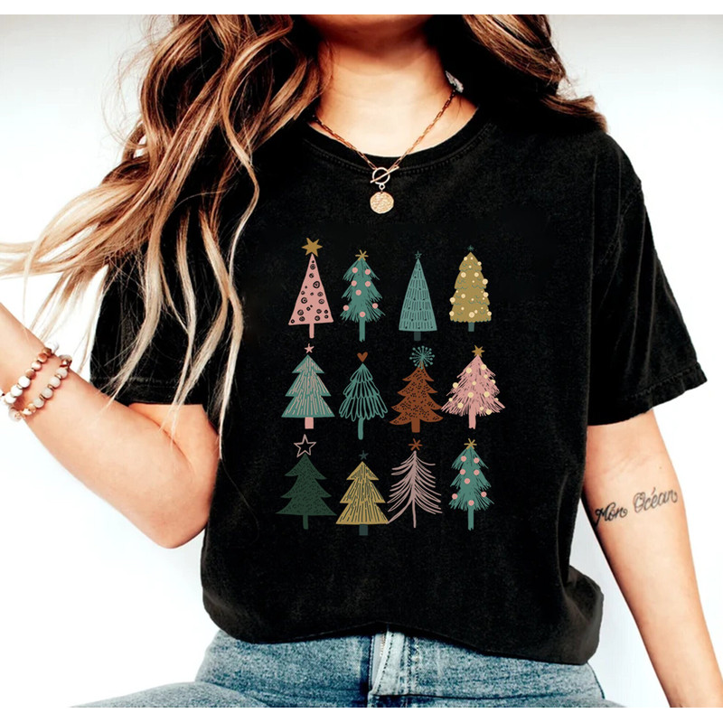 Christmas Trees Shirt, Christmas Shirts for Women, Christmas Tee, Merry Christmas , Shirts For Christmas, Cute Christmas Shirts, Holiday Tee 1.jpg