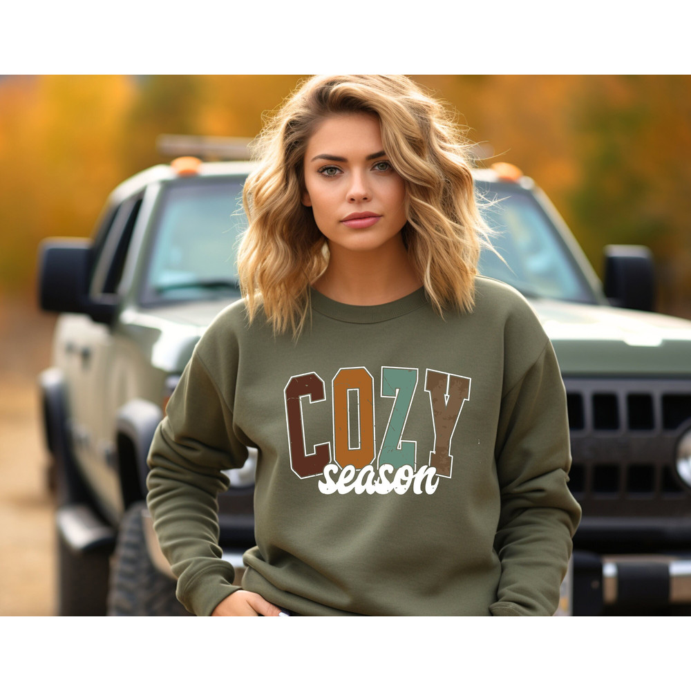 Cozy Season Sweatshirt, Get Cozy Sweatshirt, Cozy Season Merry Christmas, Christmas Sweatshirt, Winter Sweatshirt, Stay Home, Cozy Vibes.jpg