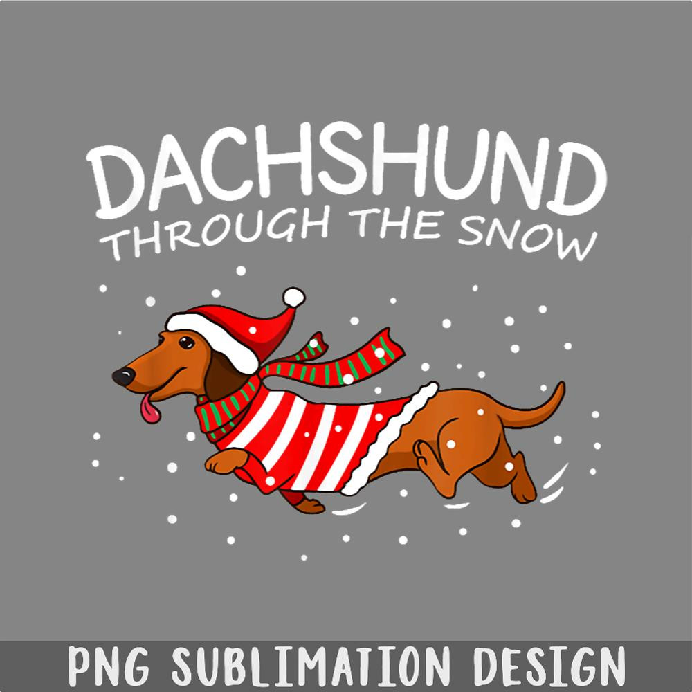 DM241123245-Dachshund Through The Snow Funny Dog Christmas PNG, Christmas PNG.jpg
