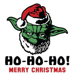 ho ho ho merry christmas svg, yoda santa svg, star wars christmas svg, christmas svg, santa svg, digital download