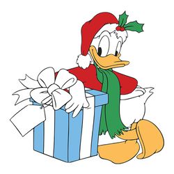 donald duck christmas svg, disney christmas svg, donald duck clipart, santa svg, holidays svg, digital download
