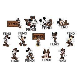 mickey mouse fendi bundle svg, disney mickey svg, fashion brand svg, fendi logo svg, fashion mickey svg digital download