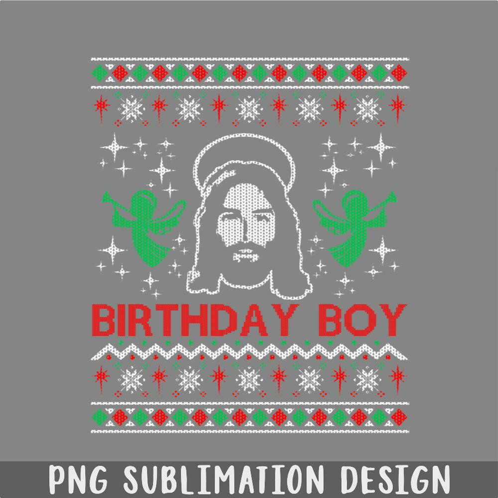 DM241123515-Jesus Birthday Boy Ugly Christmas Sweater PNG, Christmas PNG.jpg