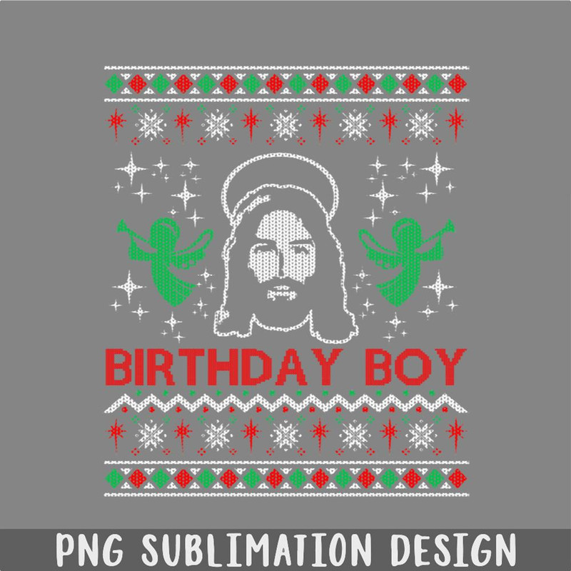 DM241123515-Jesus Birthday Boy Ugly Christmas Sweater PNG, Christmas PNG.jpg