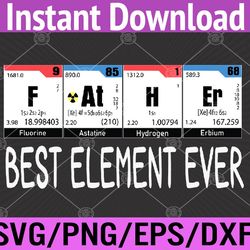 father best element ever symbol periodic table men for dad svg, eps, png, dxf, digital download
