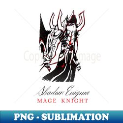 Shadow Enigma Embrace the Power of the Mage Knight - High-Resolution PNG Sublimation File - Create with Confidence