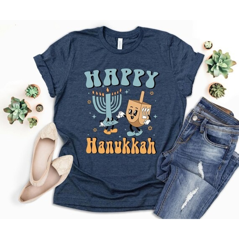 Happy Hanukkah Shirt Jewish Shirt Hanukkah Celebration Shirt Hanukkah Shirt Hanukkah Gift Shirt