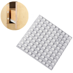 100pcs self adhesive round silicone rubber bumpers soft transparent black anti slip shock absorber feet pads damper