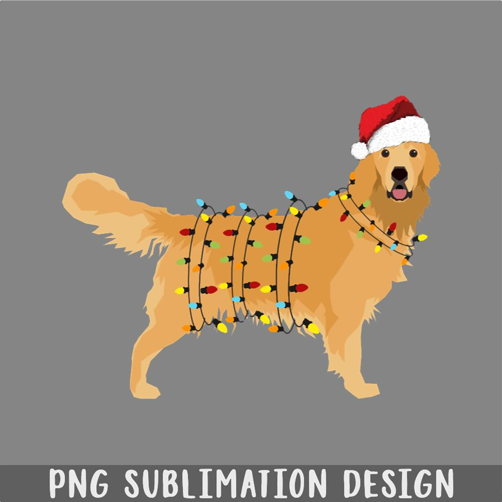 DM241123394-Golden Retriever Holiday Christmas Light PNG, Christmas PNG.jpg