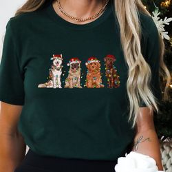 christmas dogs shirt, dog mom shirt, christmas dogs sweatshirt, dogs sweatshirt, puppies shirt, christmas sweatshirt, ch