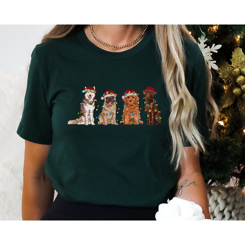 Christmas Dogs Shirt, Dog Mom Shirt, Christmas Dogs Sweatshirt, Dogs Sweatshirt, Puppies Shirt, Christmas Sweatshirt, Christmas Shirt.jpg