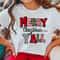 Christmas Women Shirt, Leopard Print Christmas Shirt, Merry Christmas Y'all Shirt, Holiday Shirt, Cute Christmas Tee, Christmas Gift for Her.jpg