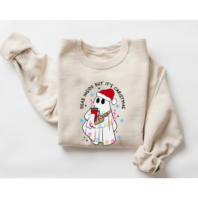 Dead Inside But It's Christmas Shirt, Christmas Sweatshirt, Boojee Christmas Shirt ,Funny Christmas Gift Shirt ,Boojee Christmas Shirt.jpg