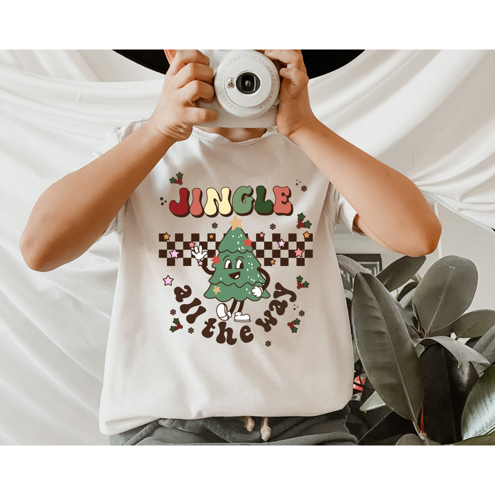 Jingle All The Way Toddler Shirt - Vintage Christmas Kids Shirt - Cute Holiday Toddler Tee.jpg