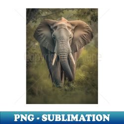 Majestic Elephant Portrait Photograph - Striking African Wildlife Digital Print for Home Decor and Gift Ideas - Exclusive PNG Sublimation Download - Instantly Transform Your Sublimation Projects