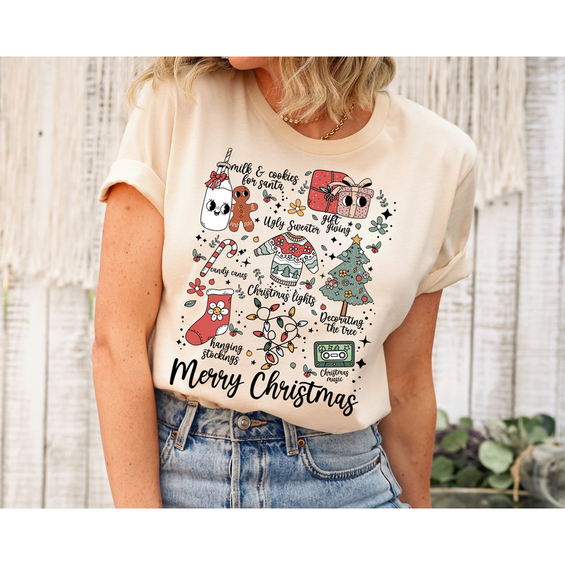 Merry Christmas Shirt, Retro Christmas Santa Claus Shirt, Christmas Things Sweatshirt, Christmas Vibes Shirt, Christmas Season Gifts.jpg