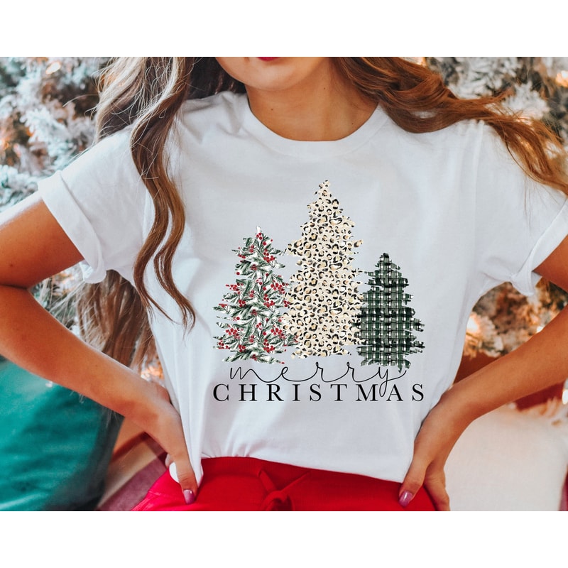 Merry Christmas Shirt, Womens Christmas Crewneck, Womens Christmas Sweatshirt, Christmas Tree Sweatshirt, 2.jpg