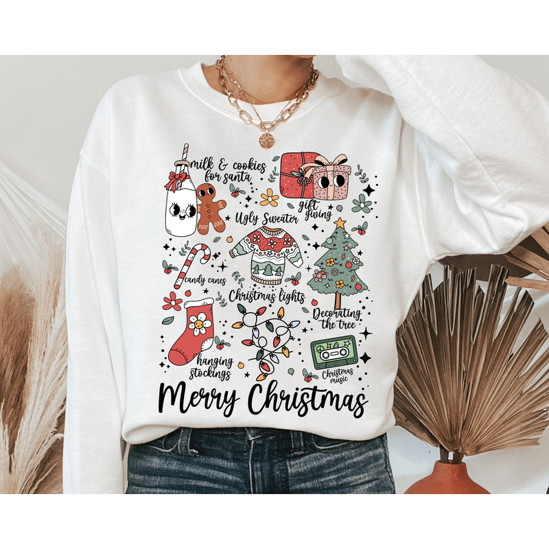 Merry Christmas Sweatshirt and Hoodie, Retro Christmas Santa Claus Shirt,Christmas Things Sweatshirt,Christmas Vibes Shirt,Christmas Season.jpg
