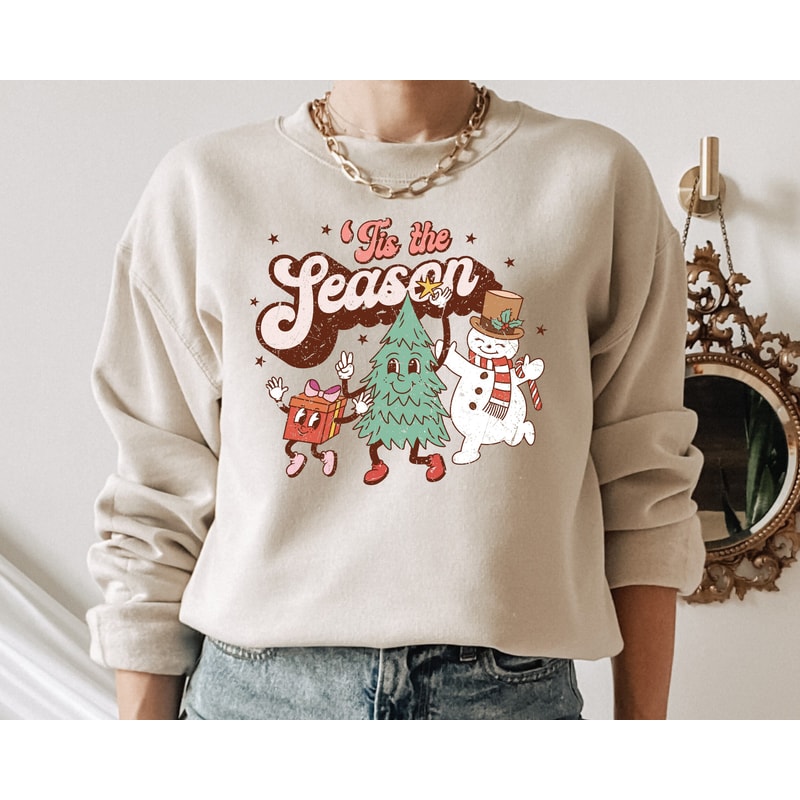 Tis The Season Sweatshirt and Hoodie, Christmas Tis The Season Sweatshirt, Merry Christmas Sweatshirt, Christmas Sweatshirt, Cute Winter.jpg