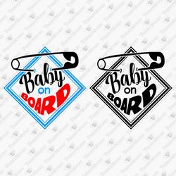 Baby On Board Pregnancy Announcement Mom To Be T-shirt Design SVG Cut File