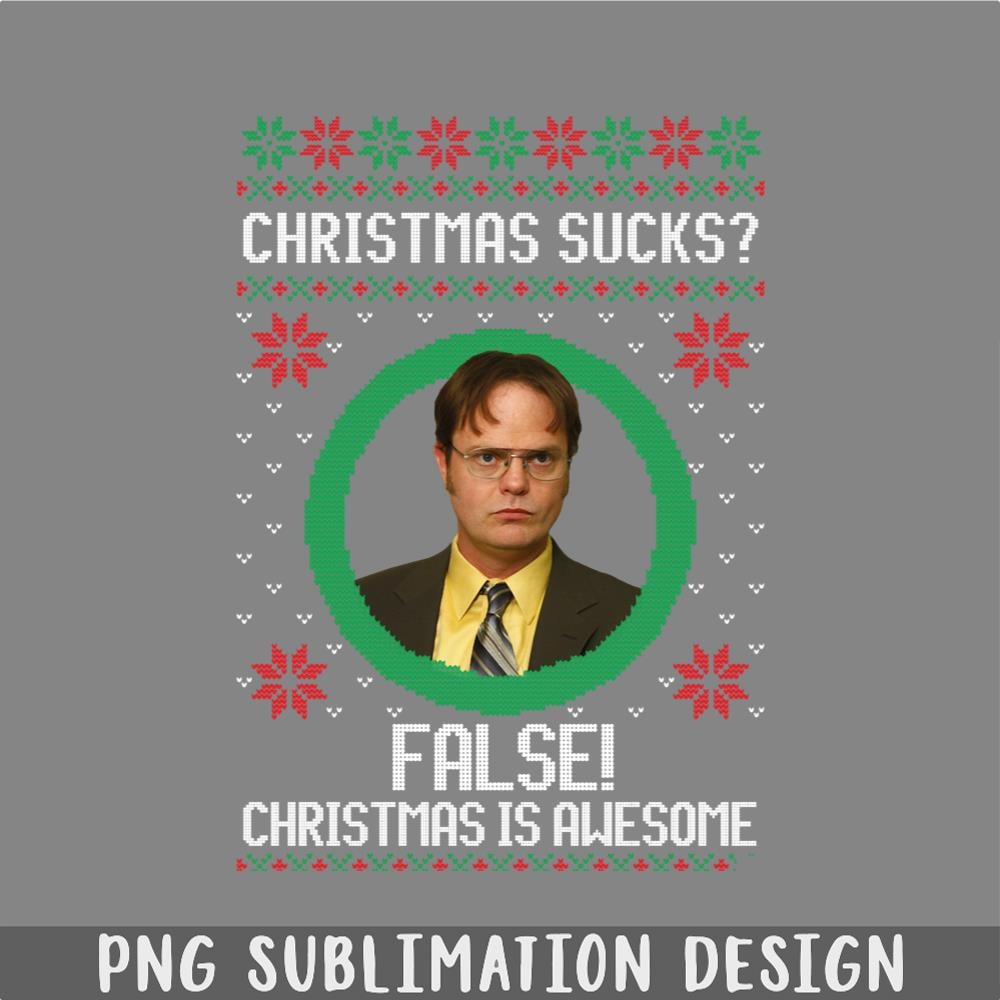 DM241123302-Dwight Schrute False PNG, Christmas PNG.jpg
