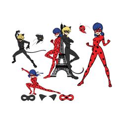 tales of ladybug and cat noir svg bundle, trending svg, miraculous svg, ladybug svg, cat noir svg, ladybug clipart, lady