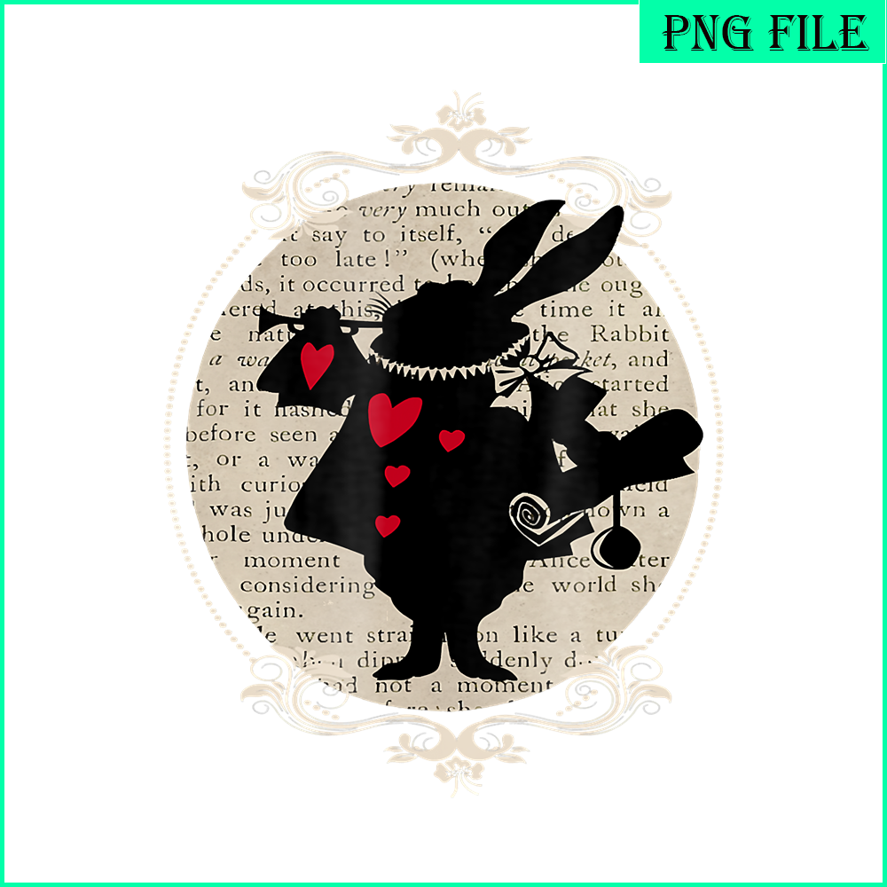 QUE301023147-Alice In Wonderland Rabbit PNG, Time Machine PNG, Heart Queen PNG.png