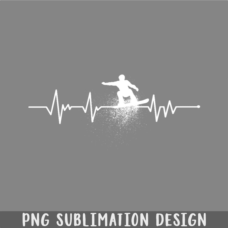 DM241123436-Heartbeat Snowboarding PNG, Christmas PNG.jpg