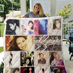 selena quintanilla albums fleece blanket, mink sherpa blanket, selena quintanilla quilt, tejano music quilt, tejano musi