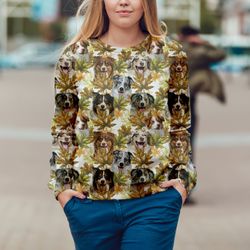 winter australian shepherd sweater, unisex sweater, sweater for dog lover