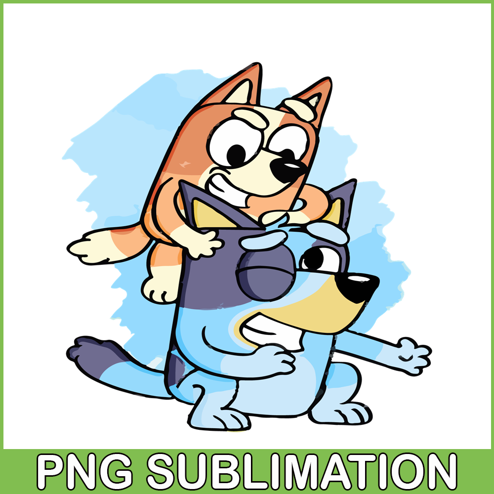 BL22112337-Funny Bluey Siblings SVG PDF PNG Bandit And Chilli SVG Bluey Family SVG.png