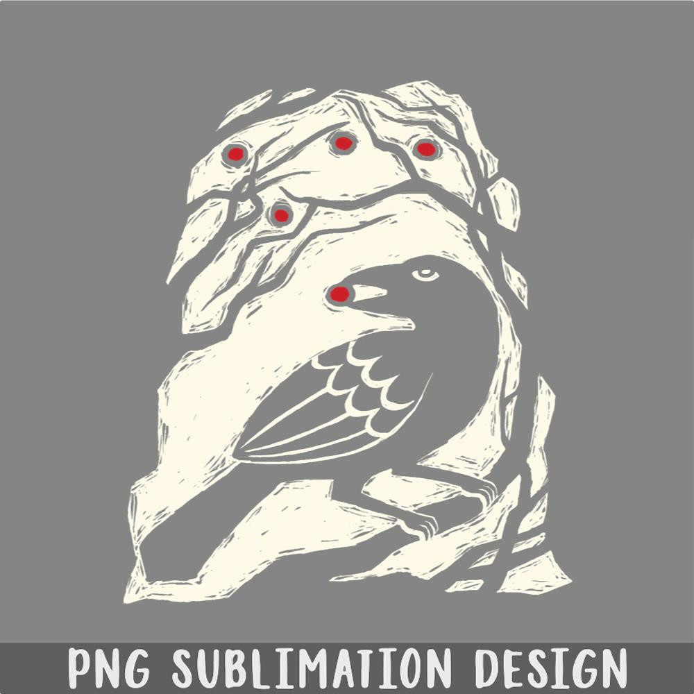 DM24112361-Autumn Berries Bird Print PNG, Christmas PNG.jpg