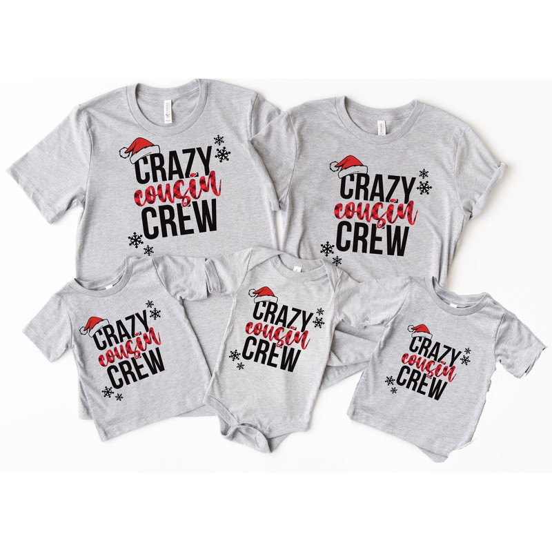Crazy Cousin Crew Shirt, Christmas Cousin Shirts, Family Matching Shirts, Christmas Gift, Holiday Shirt, Cousin Crew Shirts, Christmas Shirt.jpg