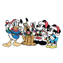 mickey and friends christmas svg, mickey svg, goofy svg, donald duck svg, disney christmas svg, winter svg