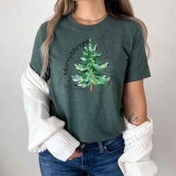 merry and bright t shirt retro christmas shirt merry and bright tree shirt christmas gift holiday shirt christmas party