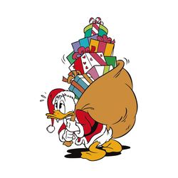 donald duck christmas svg, disney christmas svg, donald duck santa svg, gift svg, holidays svg, digital download