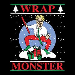 wrap monster svg, kpop christmas svg, christmas svg, merry christmas svg, winter svg, holidays svg, digital download