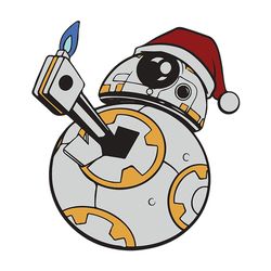 bb-8 santa hat svg, star wars christmas svg, star wars clipart, star wars fan bb-8 svg, digital download