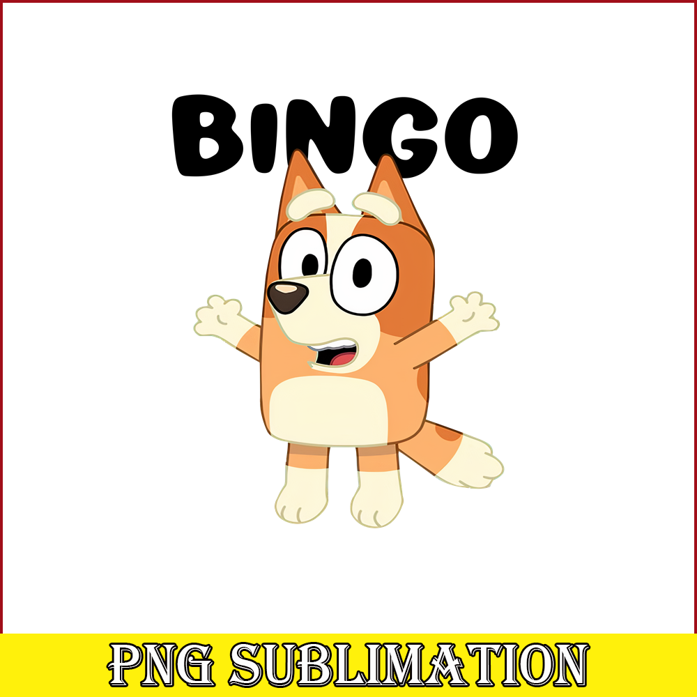 BLP22112303-Adorable Bingo PNG Bluey Character PNG Bluey Movie PNG.png