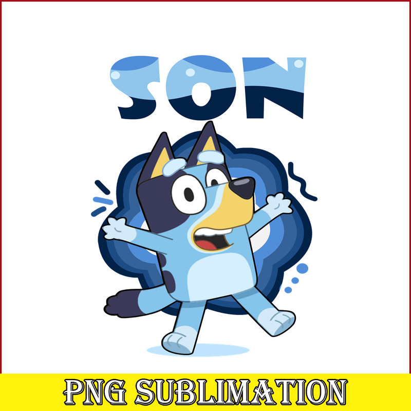 BLP22112311-Son Of Bluey Family PNG Bandit Heeler PNG Funny Bluey SOn PNG.png
