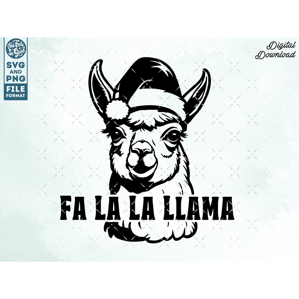 Funny Christmas LLama SVG, Christmas svg cut file, Xmas Humor svg cut files for Cricut, Silhouette, Cnc, for shirts, mugs, signs.jpg