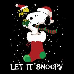 let it snoopy svg, snoopy christmas svg, snoopy woodstock svg, charlie brown snowman svg, digital download