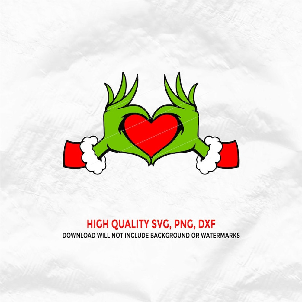 Grinch Heart Svg, Pn, Dxf, Grinch Hands Heart Svg, Layered Grinch SVG, Grinch Face SVG, Cindy Lou Who, Max-Face Svg, Grinch Png.jpg