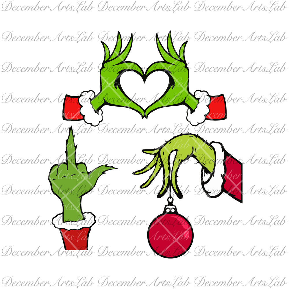 Grnic Hand Svg Png Bundle, Grnic Hand with Ornament Svg Png, Grnic Heart Hand Svg Png, Grnic Middle Finger Svg Png, Merry Grnichmas Svg Png.jpg